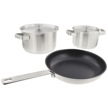 3 piece stainless steel cookware set