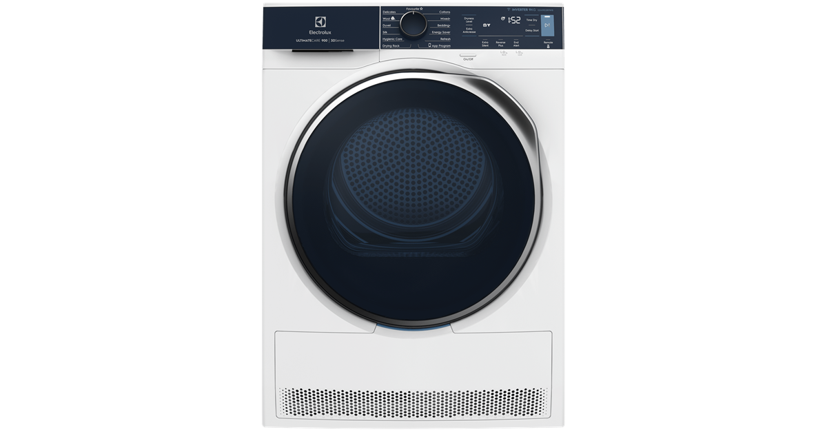 9kg UltimateCare 900 heat pump dryer - EDH903R9WB | Electrolux Malaysia