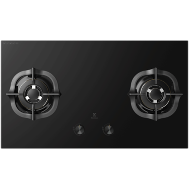 90cm UltimateTaste 300 built-in gas hob with 2 cooking zones