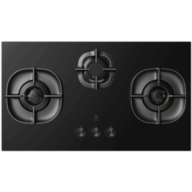 90cm UltimateTaste 500 built-in gas hob with 3 cooking zones